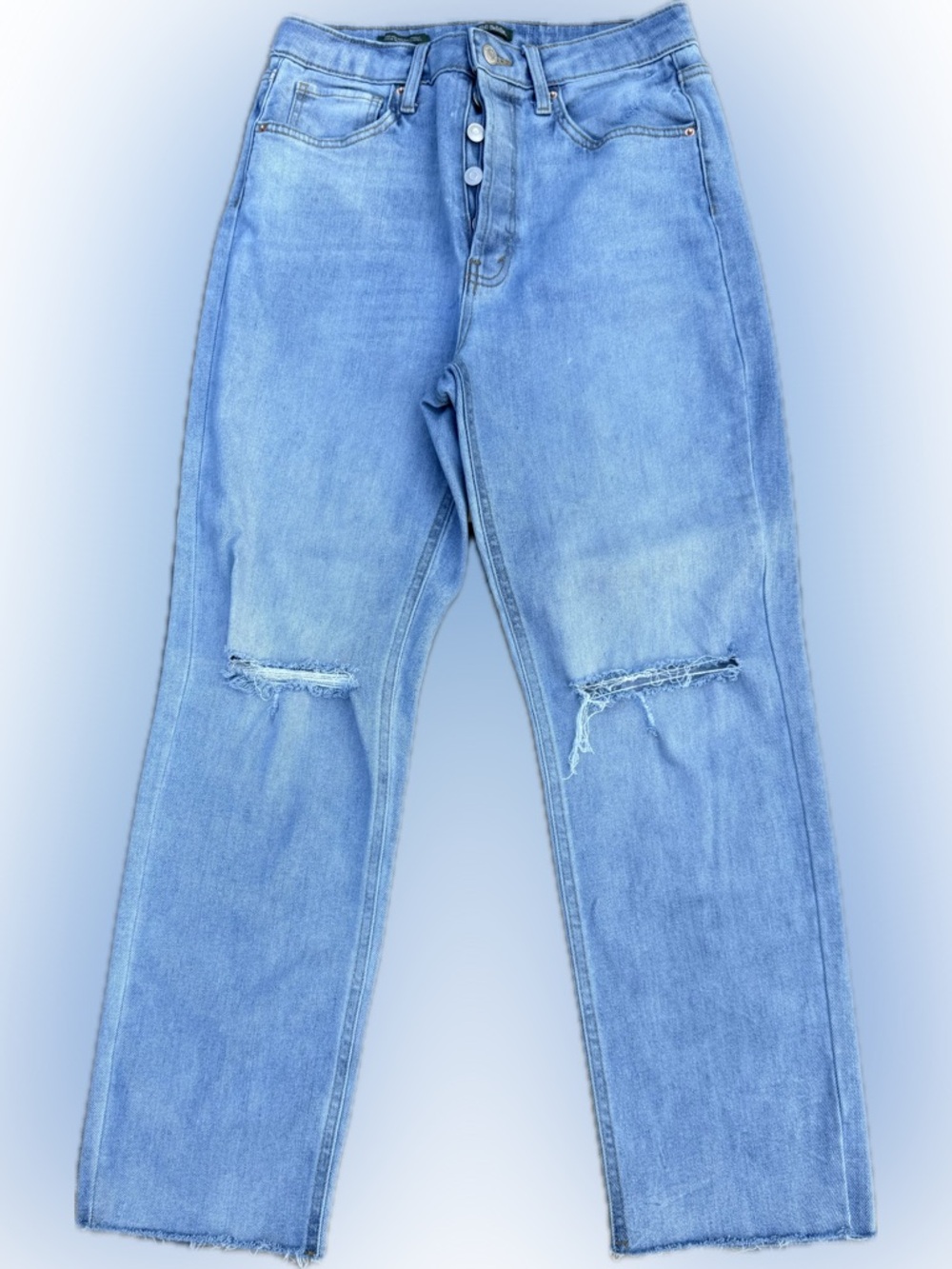 wild fable Light Blue High-Rise Straight Jeans - Picture 1 of 4